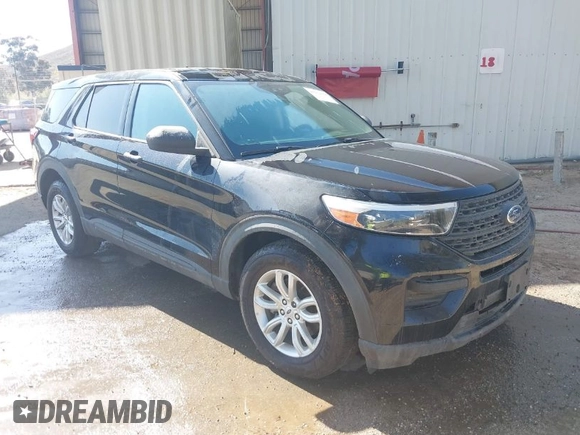 2021 Ford Explorer with VIN 1FMSK7BH1MGC23672, listed as a IAAI auction lot 40934868 with 81,218 mi miles. Bid and sale history available at carsss.com. Image 1.