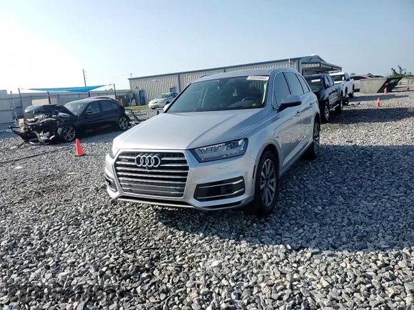 2019 Audi Q7 Premium Plus with VIN WA1LAAF73KD037473, listed as a Copart auction lot 58695665 with 33,707 mi miles and Non repairable. Bid and sale history available at DreamBid. Image 14.