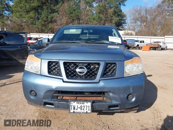 2011 Nissan Armada SV with VIN 5N1BA0ND7BN613929, listed as a IAAI auction lot 41594259 with 234,339 mi miles and . Bid and sale history available at DreamBid. Image 12.