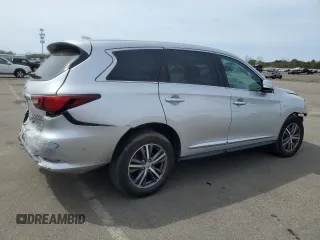 2020 Infiniti QX60 Signature Edition with VIN 5N1DL0MM8LC527577, listed as a Copart auction lot 53830435 with 80,090 mi miles and Salvage title. Bid and sale history available at DreamBid. Image 3.