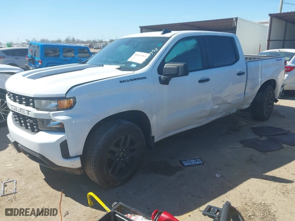 2021 Chevrolet Silverado 1500 Custom with VIN 1GCPYBEK4MZ261632, listed as a IAAI auction lot 41662563 with 50,063 mi miles. Bid and sale history available at carsss.com. Image 17.