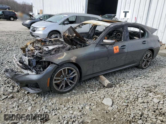 2020 BMW 3 Series M340i xDrive with VIN WBA5U9C01LA380858, listed as a Copart auction lot 45355165 with Not Provided miles and Salvage Title. Bid and sale history available at DreamBid. Image 1.