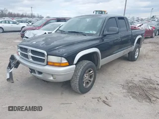 2004 Dodge Dakota SLT with VIN 1D7HG48N14S503851, listed as a IAAI auction lot 41883437 with 225,505 mi miles. Bid and sale history available at carsss.com. Image 2.