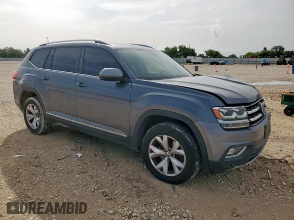 2018 Volkswagen Atlas SEL with VIN 1V2MR2CA1JC504966, listed as a Copart auction lot 62826685 with 177,774 mi miles and Salvage title. Bid and sale history available at DreamBid. Image 4.