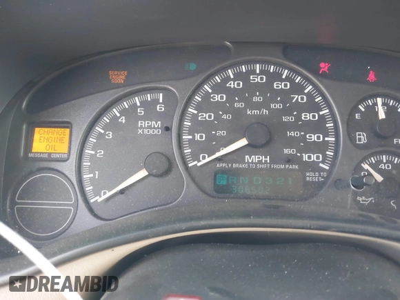 2002 Chevrolet Suburban LT with VIN 1GNEC16Z02J229078, listed as a IAAI auction lot 41737482 with 306,502 mi miles and . Bid and sale history available at DreamBid. Image 7.