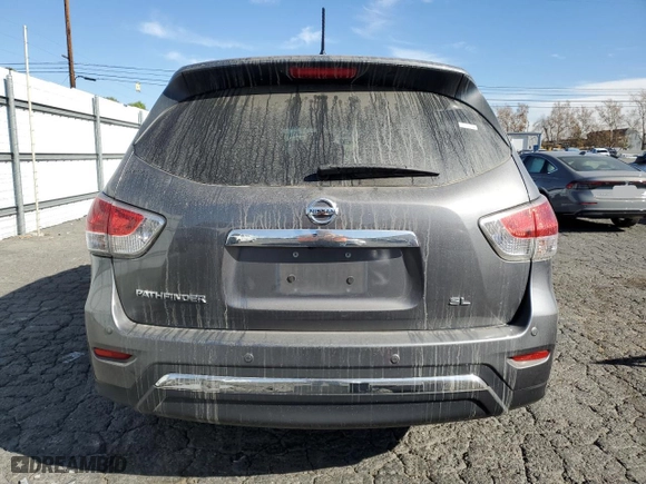 2016 Nissan Pathfinder SL with VIN 5N1AR2MN9GC663955, listed as a Copart auction lot 89099105 with 120,621 mi miles and Clean Title. Bid and sale history available at carsss.com. Image 6.