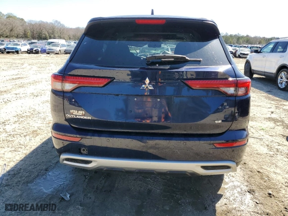 2023 Mitsubishi Outlander SE with VIN JA4J3UA84PZ047586, listed as a Copart auction lot 48400235 with 57,506 mi miles and Clean Title. Bid and sale history available at carsss.com. Image 6.