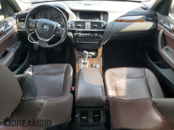 2015 BMW X3 xDrive28i with VIN 5UXWX9C52F0D56896, listed as a Copart auction lot 53823745 with 158,101 mi miles and Clean Title. Bid and sale history available at DreamBid. Image 8.