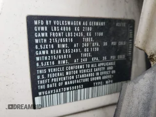 2013 Volkswagen Tiguan S with VIN WVGAV3AX7DW596953, listed as a Copart auction lot 53107845 with 131,732 mi miles and Clean title. Bid and sale history available at DreamBid. Image 13.