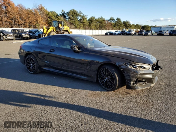 2023 BMW 8 Series M850i xDrive with VIN WBABC4C08PCL89799, listed as a Copart auction lot 44279794 with 0 mi miles. Bid and sale history available at carsss.com. Image 4.