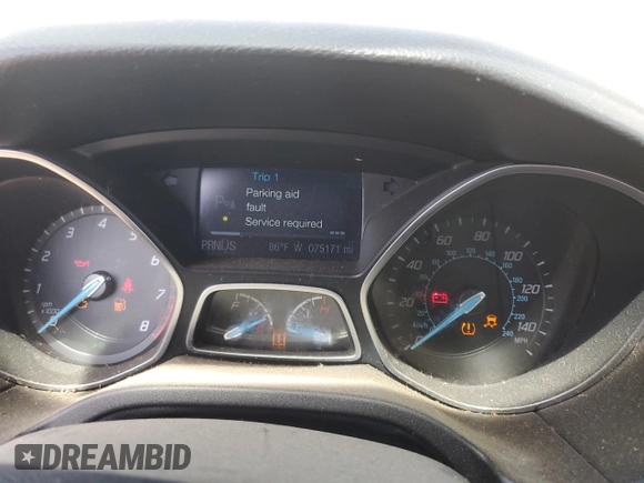 2013 Ford Focus SE with VIN 1FADP3F23DL373924, listed as a Copart auction lot 60703875 with 75,171 mi miles and Clean title. Bid and sale history available at DreamBid. Image 9.