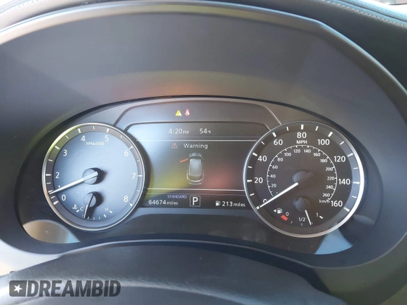 2021 Infiniti QX50 Luxe with VIN 3PCAJ5BB1MF119650, listed as a IAAI auction lot 41856455 with 64,674 mi miles and . Bid and sale history available at DreamBid. Image 7.