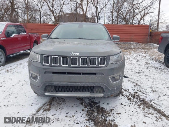 2020 Jeep Compass Limited with VIN 3C4NJDCBXLT104350, listed as a IAAI auction lot 41251659 with 151,379 mi miles. Bid and sale history available at carsss.com. Image 13.