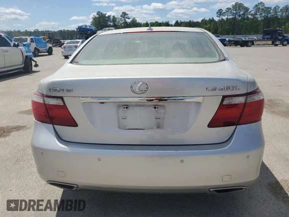 2007 Lexus LS 460 L z VIN JTHGL46F575011306, wystawiony jako Copart lot #53379905 z przebiegiem 191 689 mil mil oraz Szkoda całkowita • Salvage title. Historia ofert i sprzedaży dostępna na DreamBid. Obrazek 6.