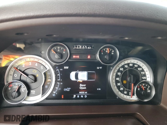 2016 Ram 2500 SLT with VIN 3C6UR5DL8GG184951, listed as a Copart auction lot 43199475 with 96,535 mi miles and Salvage Title. Bid and sale history available at carsss.com. Image 9.