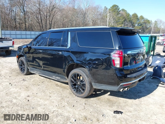 2022 Chevrolet Suburban Premier with VIN 1GNSKFKD5NR344147, listed as a IAAI auction lot 41358509 with 41,046 mi miles. Bid and sale history available at carsss.com. Image 3.