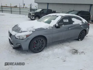 2019 Infiniti Q50 Red Sport 400 с VIN JN1FV7AR9KM800439, выставлен на аукционе Copart как лот 43370845 с пробегом 58 708 миль миль и Списание • Salvage title. История ставок и продаж доступна на DreamBid. Изображение 1.