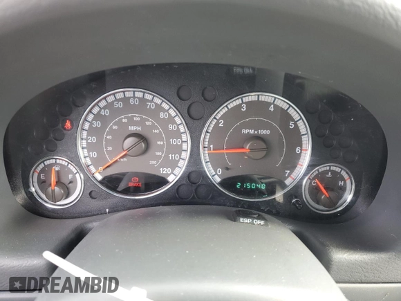 2006 Jeep Liberty Limited with VIN 1J4GL58K66W164569, listed as a Copart auction lot 50594685 with 215,040 mi miles and Salvage Title. Bid and sale history available at carsss.com. Image 9.