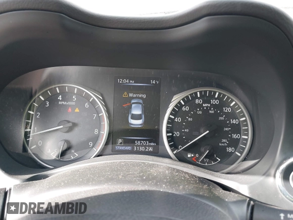 2018 Infiniti Q50 3.0t LUXE with VIN JN1EV7AR5JM445635, listed as a IAAI auction lot 41287362 with 58,703 mi miles. Bid and sale history available at carsss.com. Image 7.