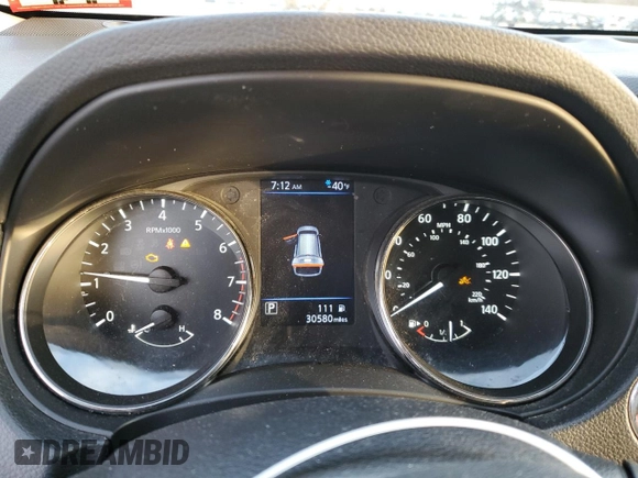 2018 Nissan Rogue SV with VIN KNMAT2MV8JP613487, listed as a Copart auction lot 48536115 with 30,580 mi miles and Salvage Title. Bid and sale history available at carsss.com. Image 9.