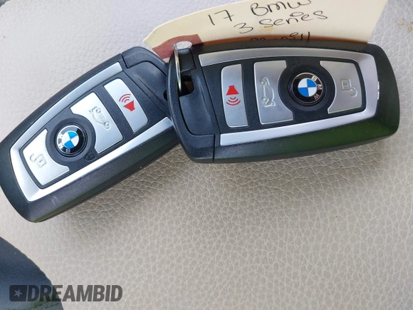 2017 BMW 3 Series 330i with VIN WBA8B9G37HNU55487, listed as a IAAI auction lot 41990068 with 50,418 mi miles. Bid and sale history available at carsss.com. Image 11.