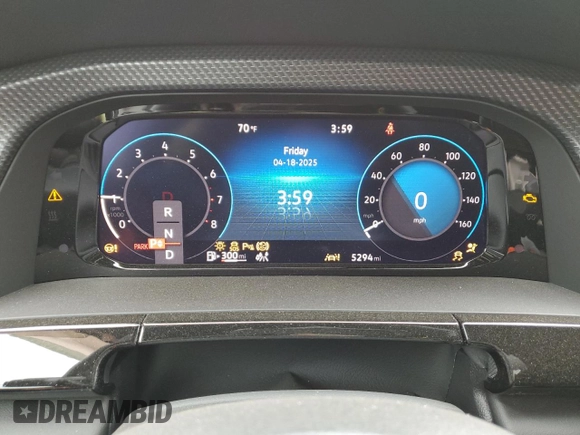 2024 Volkswagen Atlas SEL R-Line with VIN 1V2AE2CA5RC241990, listed as a Copart auction lot 53370185 with 5,294 mi miles and Salvage title. Bid and sale history available at DreamBid. Image 9.