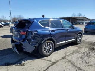 2020 Hyundai Santa Fe SE with VIN 5NMS23AD5LH255320, listed as a Copart auction lot 49821315 with 46,009 mi miles and Salvage Title. Bid and sale history available at carsss.com. Image 3.