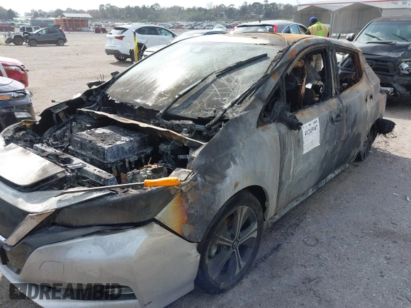 2020 Nissan LEAF SV Plus with VIN 1N4BZ1CP1LC306453, listed as a IAAI auction lot 41245907 with Not Provided miles and . Bid and sale history available at DreamBid. Image 6.