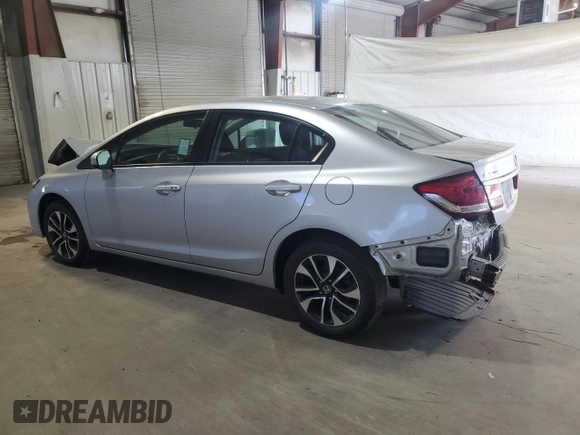 2015 Honda Civic EX with VIN 19XFB2F8XFE702789, listed as a Copart auction lot 54845435 with 19,367 mi miles and Clean Title. Bid and sale history available at DreamBid. Image 2.