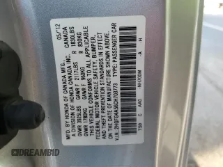 2012 Honda Civic Si with VIN 2HGFG4A56CH703773, listed as a Copart auction lot 56449825 with 117,675 mi miles and Salvage title. Bid and sale history available at DreamBid. Image 12.