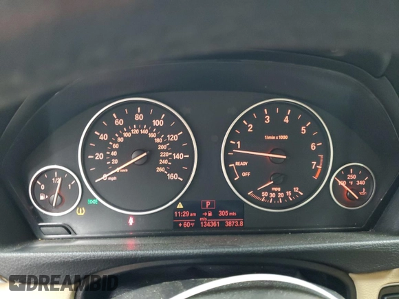 2012 BMW 3 Series 328i with VIN WBA3A5C56CF347250, listed as a Copart auction lot 50598665 with 134,361 mi miles and Salvage title. Bid and sale history available at DreamBid. Image 9.