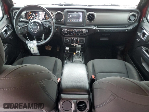 2021 Jeep Wrangler Unlimited Sport S with VIN 1C4HJXDG7MW814908, listed as a Copart auction lot 55394875 with 72,754 mi miles and Salvage title. Bid and sale history available at DreamBid. Image 8.