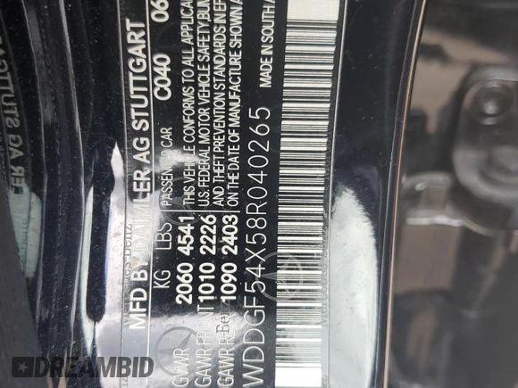2008 Mercedes-Benz C 300 Sport z VIN WDDGF54X58R040265, wystawiony jako Copart lot #60092695 z przebiegiem 101 783 mil mil oraz Szkoda całkowita • Salvage title. Historia ofert i sprzedaży dostępna na DreamBid. Obrazek 12.