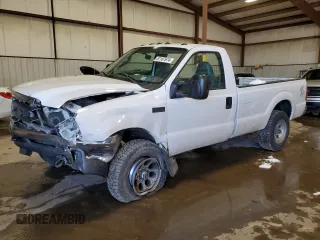 2004 Ford Super Duty F-250 XL with VIN 1FTNF21L94ED06700, listed as a Copart auction lot 87167674 with 173,308 mi miles and Salvage Title. Bid and sale history available at carsss.com. Image 1.