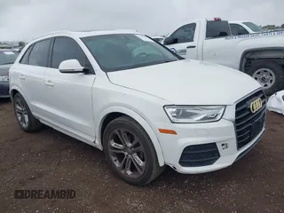 2016 Audi Q3 Premium Plus with VIN WA1BFCFS0GR009654, listed as a IAAI auction lot 42141372 with 138,992 mi miles. Bid and sale history available at carsss.com. Image 1.