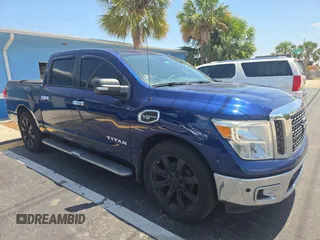2017 Nissan Titan SV z VIN 1N6AA1E69HN565217, wystawiony jako Copart lot #56514175 z przebiegiem 95 478 mil mil oraz Czysty tytuł • Clean title. Historia ofert i sprzedaży dostępna na DreamBid. Obrazek 1.