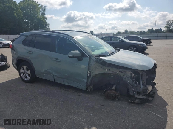 2020 Toyota RAV4 XLE with VIN 2T3P1RFV2LC084813, listed as a Copart auction lot 59567615 with 126,676 mi miles and Salvage title. Bid and sale history available at DreamBid. Image 4.