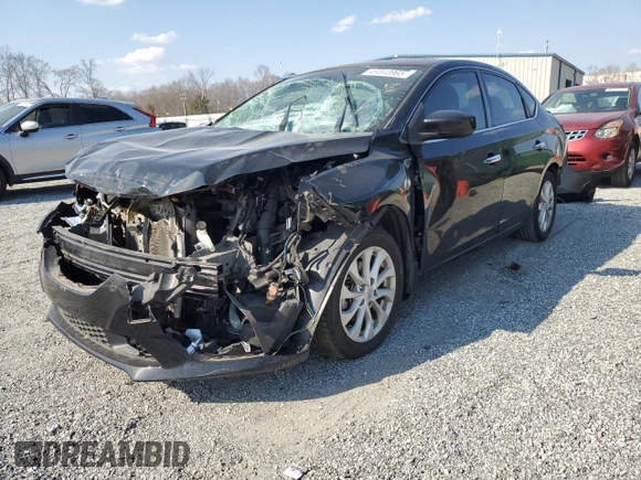 2018 Nissan Sentra SV with VIN 3N1AB7AP7JY275099, listed as a Copart auction lot 49343965 with 55,933 mi miles and Salvage Title. Bid and sale history available at carsss.com. Image 1.