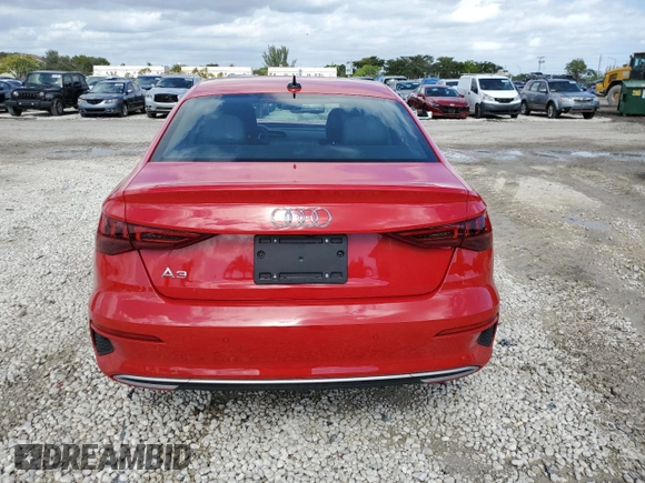 2022 Audi A3 Premium with VIN WAUAUDGY1NA072271, listed as a Copart auction lot 40297433 with 10,293 mi miles. Bid and sale history available at carsss.com. Image 6.