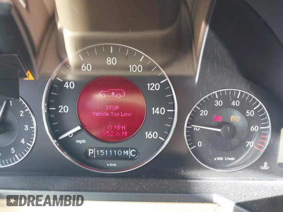 2009 Mercedes-Benz E 350 with VIN WDBUH87X59B442865, listed as a IAAI auction lot 41496670 with 151,110 mi miles and . Bid and sale history available at DreamBid. Image 7.