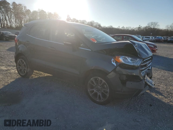 2019 Ford EcoSport Titanium with VIN MAJ3S2KE8KC307483, listed as a Copart auction lot 43940135 with 77,883 mi miles and Salvage Title. Bid and sale history available at DreamBid. Image 4.