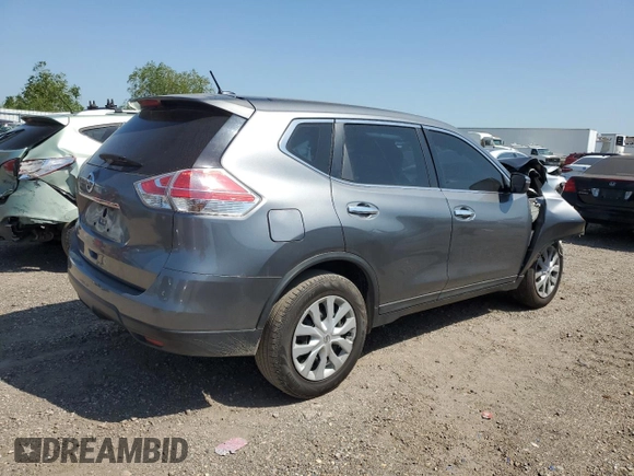 2015 Nissan Rogue SV with VIN KNMAT2MT4FP546716, listed as a Copart auction lot 52157585 with 115,348 mi miles and Salvage Title. Bid and sale history available at carsss.com. Image 3.