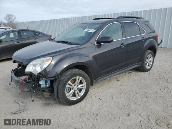 2015 Chevrolet Equinox LT with VIN 2GNFLGEK0F6414164, listed as a Copart auction lot 84536124 with 163,206 mi miles and Salvage Title. Bid and sale history available at carsss.com. Image 1.