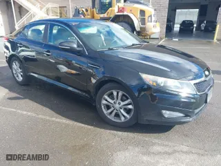 2013 Kia Optima LX with VIN 5XXGM4A74DG189603, listed as a IAAI auction lot 41741889 with 154,233 mi miles. Bid and sale history available at carsss.com. Image 1.