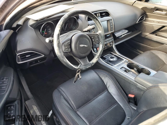 2017 Jaguar XE with VIN SAJAE4BN4HA968647, listed as a Copart auction lot 81204584 with Not Provided miles and Salvage Title. Bid and sale history available at DreamBid. Image 8.