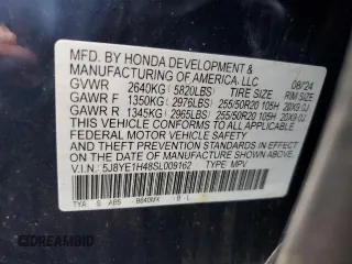 2025 Acura MDX Technology с VIN 5J8YE1H48SL009162, выставлен на аукционе Copart как лот 58156955 с пробегом 9 265 миль миль и Списание • Salvage title. История ставок и продаж доступна на DreamBid. Изображение 13.