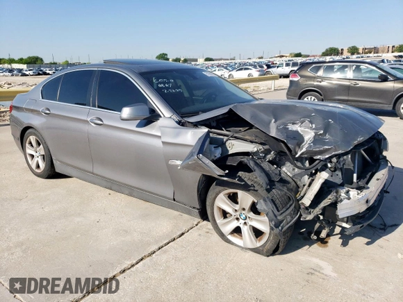 2013 BMW 5 Series 528i with VIN WBAXG5C54DDY34847, listed as a Copart auction lot 51960695 with Not Provided miles and Salvage Title. Bid and sale history available at carsss.com. Image 4.