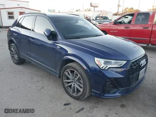 2023 Audi Q3 S line Premium with VIN WA1DECF35P1074695, listed as a IAAI auction lot 41162032 with 30,773 mi miles. Bid and sale history available at carsss.com. Image 1.