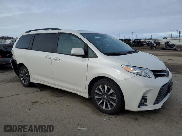 2018 Toyota Sienna XLE with VIN 5TDDZ3DC7JS198250, listed as a Copart auction lot 45917405 with 119,381 mi miles and Salvage Title. Bid and sale history available at carsss.com. Image 4.