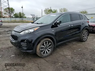 2017 Kia Sportage EX with VIN KNDPNCAC7H7151575, listed as a Copart auction lot 55811405 with 185,728 mi miles and Salvage title. Bid and sale history available at DreamBid. Image 1.